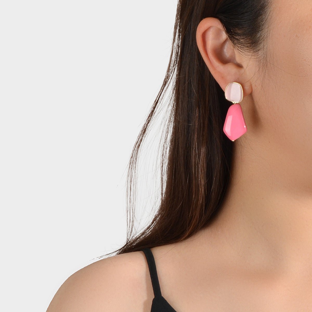 Y2k Style Trendy Candy Color Geometric Dangle Party Pierced Earrings Party Gift - UrbanNest Co