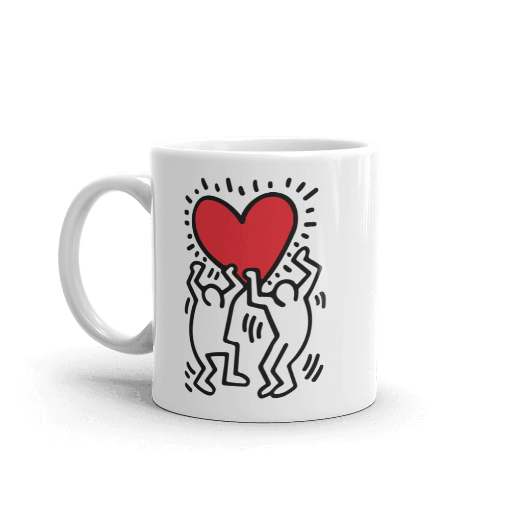 Men Holding Heart Icon, Street Art Mug - UrbanNest Co