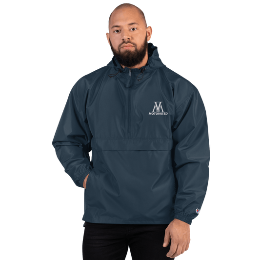 Embroidered Motovated Packable Jacket - UrbanNest Co