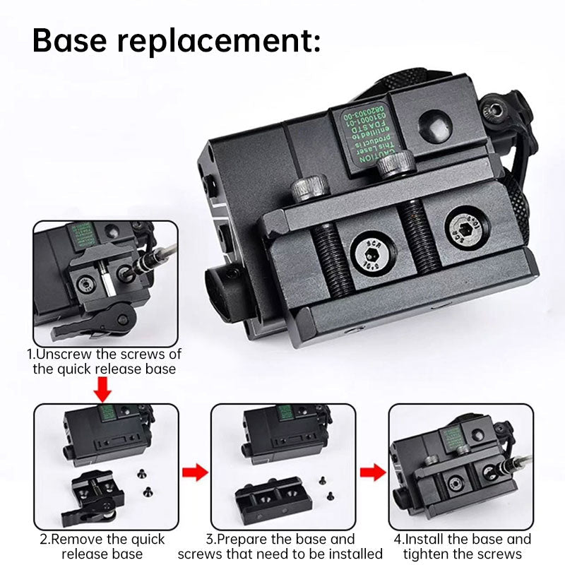 MINI - A2 PEQ15 Laser & IR Tactical Light - 20MM Picatinny Rail Mount, Red/Green Sight for M300/M600 - UrbanNest Co