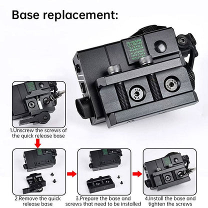 MINI - A2 PEQ15 Laser & IR Tactical Light - 20MM Picatinny Rail Mount, Red/Green Sight for M300/M600 - UrbanNest Co