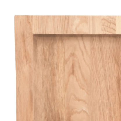 NNEVL Wall Shelf Light Brown 180x50x(2 - 4) cm Treated Solid Wood Oak - UrbanNest Co