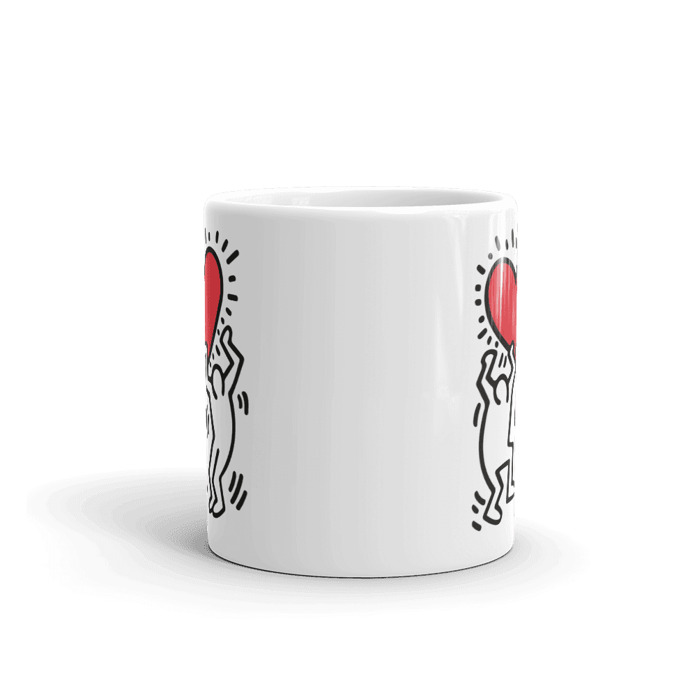 Men Holding Heart Icon, Street Art Mug - UrbanNest Co