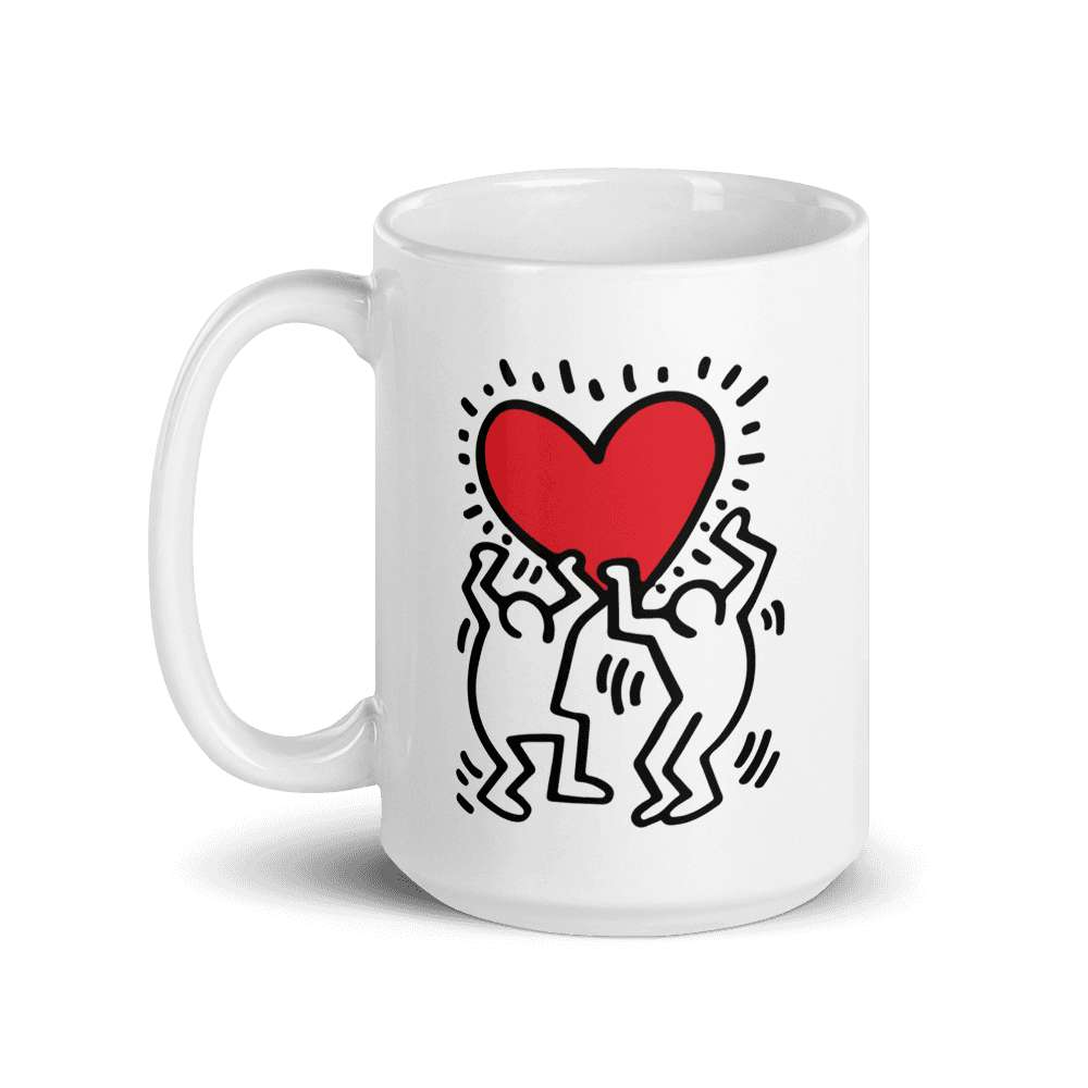Men Holding Heart Icon, Street Art Mug - UrbanNest Co