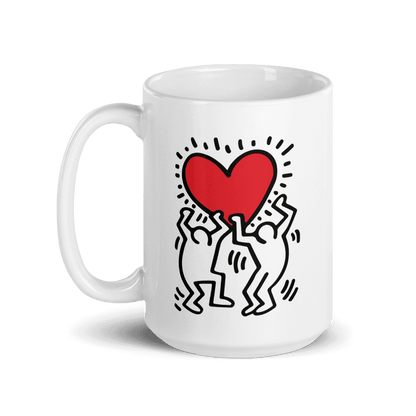 Men Holding Heart Icon, Street Art Mug - UrbanNest Co