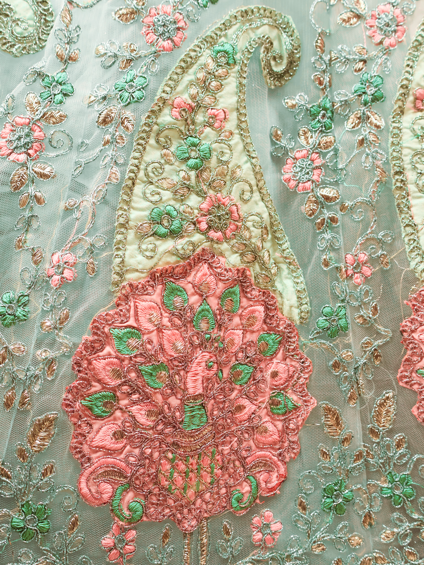 Semi - Stitched Lehenga with Soft Net Fabric & Zari Thread Work by Shreekama - UrbanNest Co