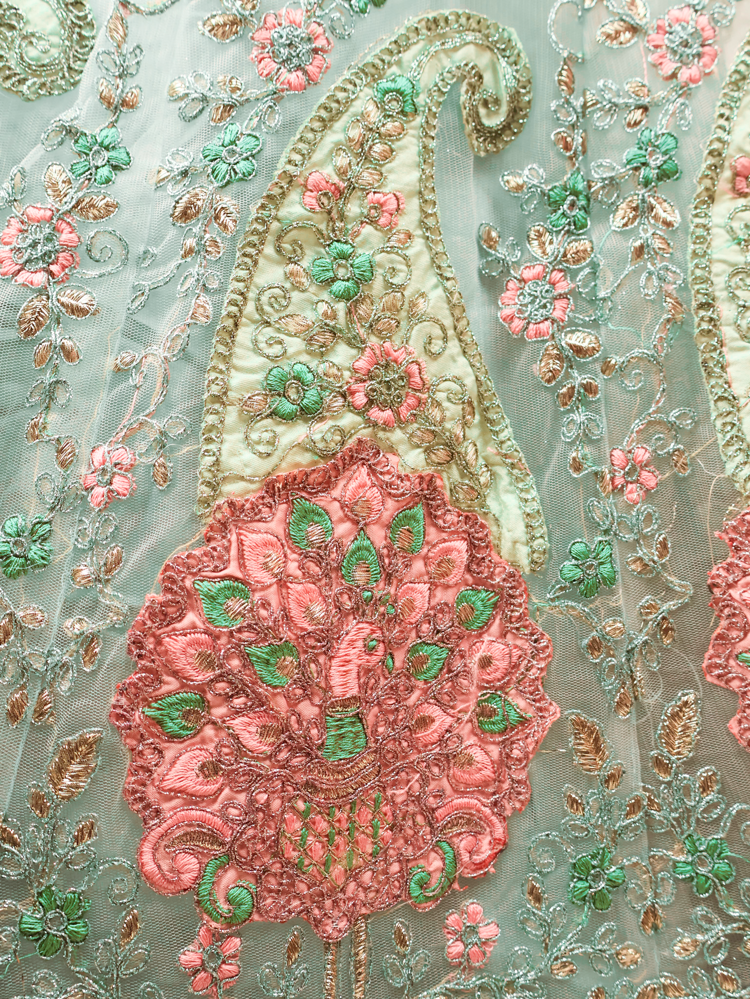 Semi - Stitched Lehenga with Soft Net Fabric & Zari Thread Work by Shreekama - UrbanNest Co