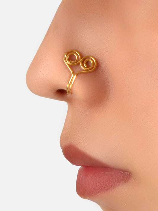 Heart Stainless Steel Clip On Nose Ring Lip Ear Body Non Piercing Jewellery Gift - UrbanNest Co
