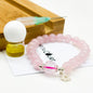 Sterling Silver Crystal Aroma Bracelet - Rose Quartz | Energy & Healing | Diffuser Jewellery - UrbanNest Co