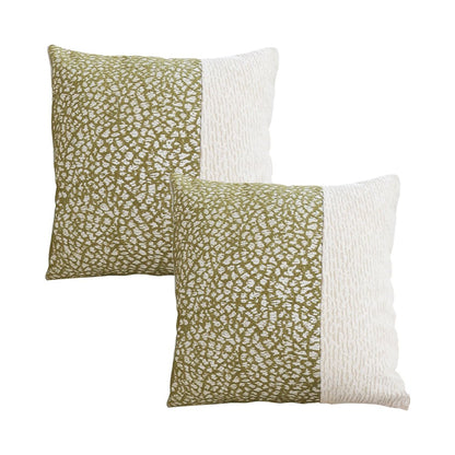 SOGA 2X 50cm Modern Two - Tone Textured Block Design Throw Pillow - UrbanNest Co