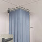 Foldable Shower Curtain Set, Invisible Waterproof Polyester Shower Divider, Retractable for Wet & Dry Zone Separation. - UrbanNest Co