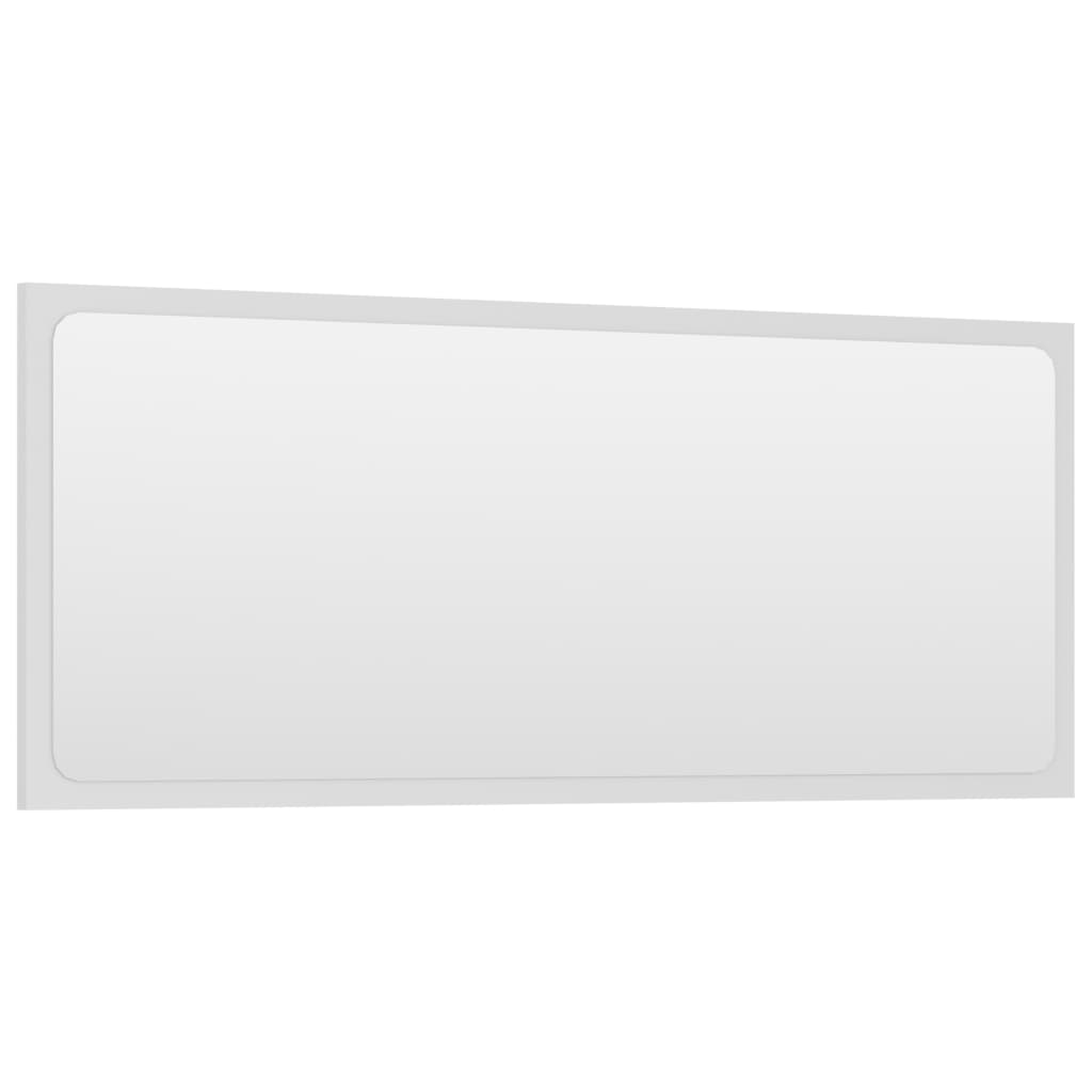 NNEVL Bathroom Mirror White 90x1.5x37 cm Chipboard - UrbanNest Co