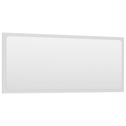 NNEVL Bathroom Mirror White 90x1.5x37 cm Chipboard - UrbanNest Co