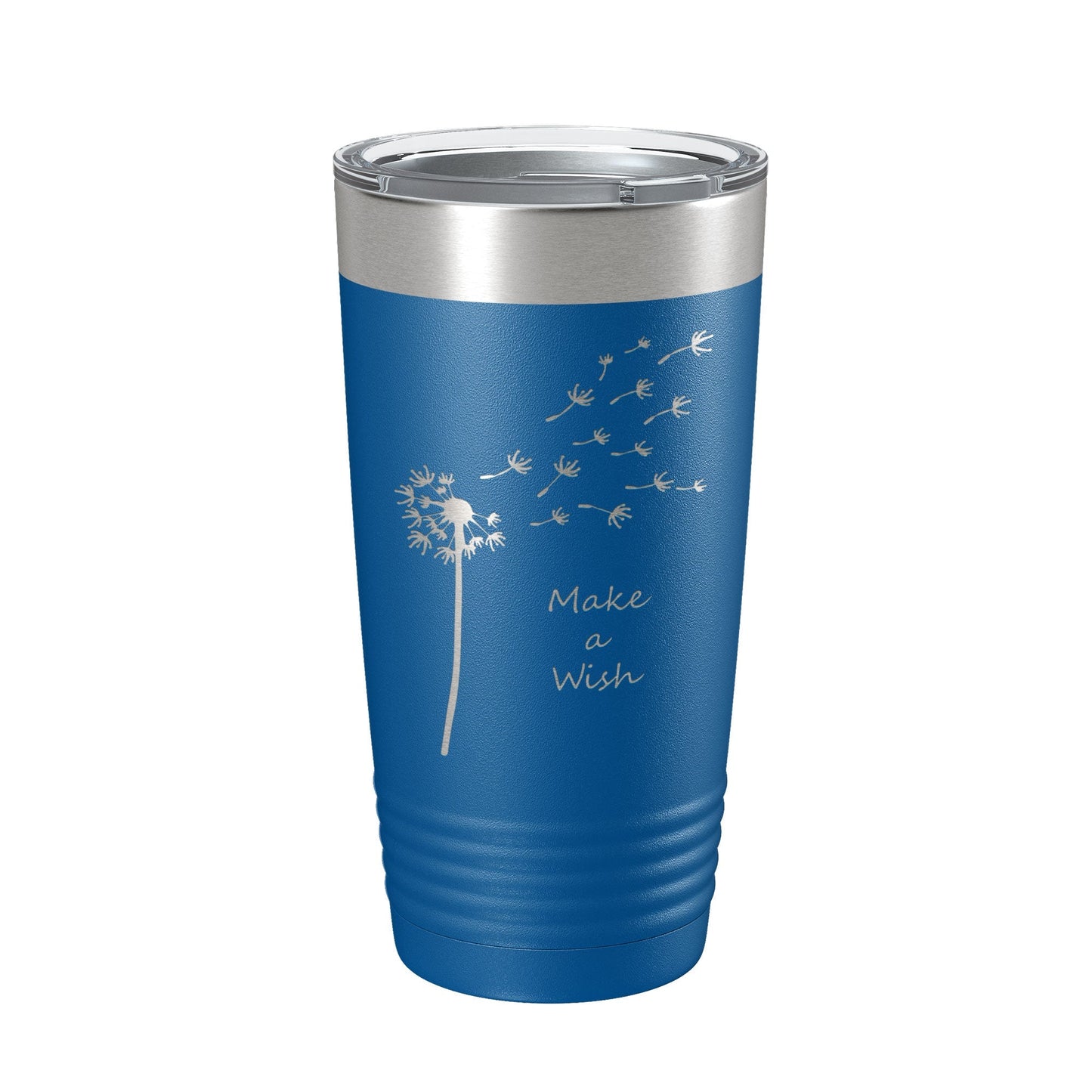 Dandelion Make A Wish Tumbler Travel Mug Gift Mom Daughter Her Women Girls Insulated Laser Engraved Coffee Cup 20 oz - UrbanNest Co