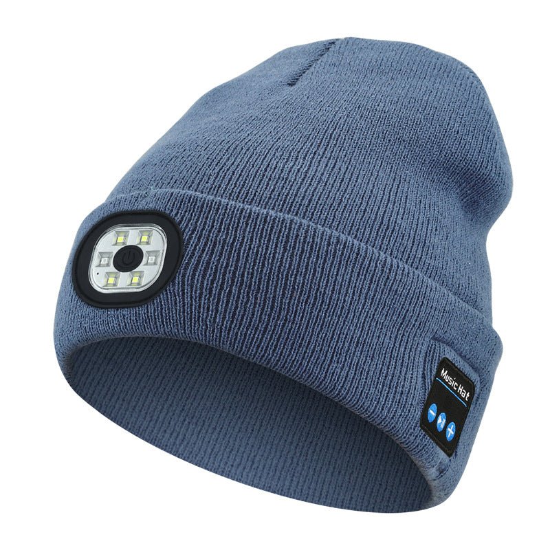 Warm LED Beanie with Bluetooth 5.4 Stereo, USB Rechargeable & 3 - Level Adjustable Light | Music & Heating Winter Hat - UrbanNest Co