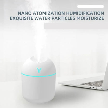 250ML USB Mini Air Humidifier Aroma Essential Oil Diffuser For Home Car Ultrasonic Mute Mist Maker Diffuser with LED Color Lamp - UrbanNest Co