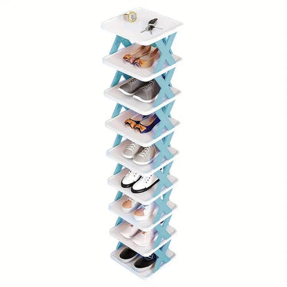 Simple Shoe Rack Home Use Space Saving Clip Storage Organizer Cabinet Stand - UrbanNest Co