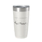 Lake Carlinville Map Tumbler Travel Mug Insulated Laser Engraved Coffee Cup Illinois 20 oz - UrbanNest Co