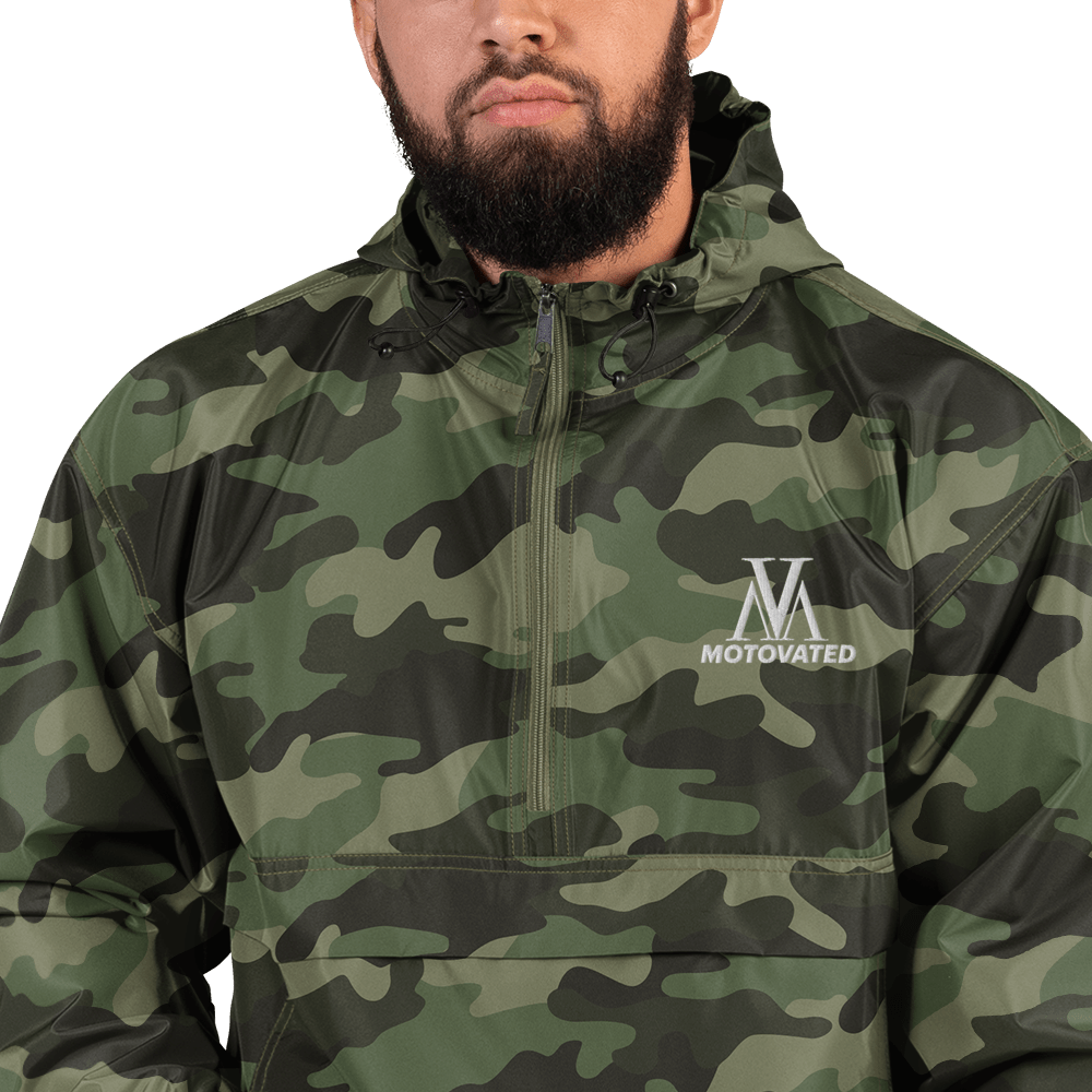 Embroidered Motovated Packable Jacket - UrbanNest Co