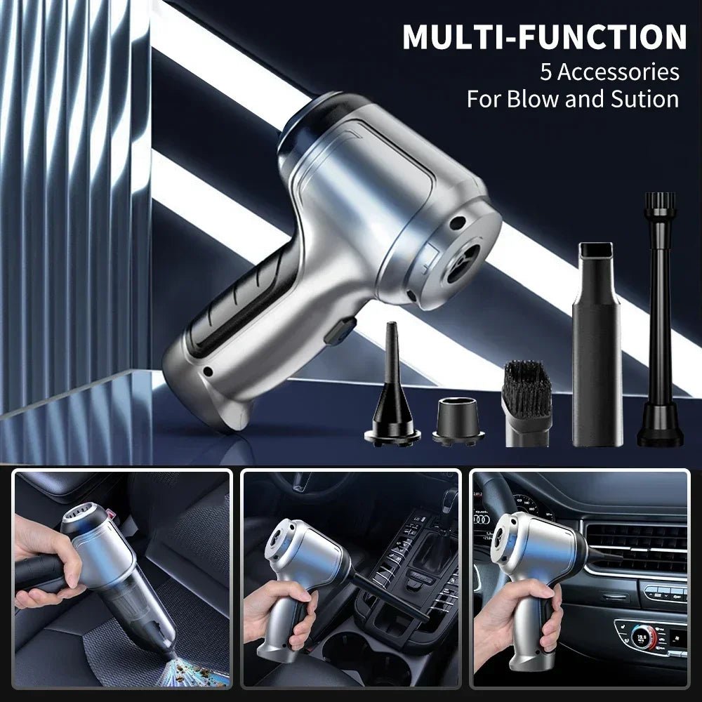 95000PA Car Vacuum Cleaner Wireless Powerful Cleaning Machine Auto Robot Car Accessories Home Appliance Strong Suction As Gift - UrbanNest Co