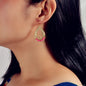 Ethnic Hotpink Beads Handmade Hollow Water Drop Bohemian Traditional Earrings - UrbanNest Co