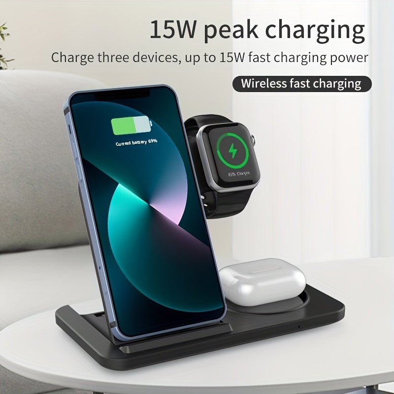 3 - in - 1 Fast Wireless Charger for iPhone & Apple Devices - UrbanNest Co