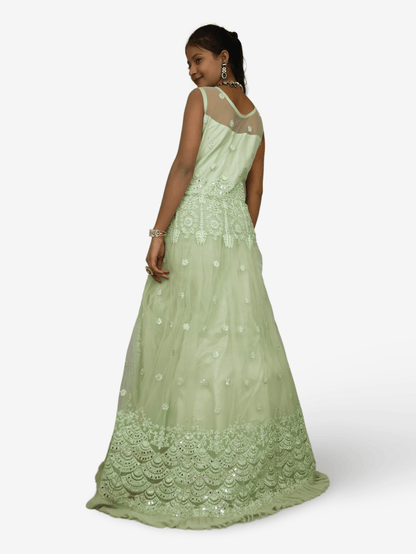 Gown with Thread Work & Stones by Shreekama - UrbanNest Co