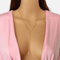 Feelontop Jewellery Silver Chain Rhinestone Fringe Y Necklace Women Accessories - UrbanNest Co