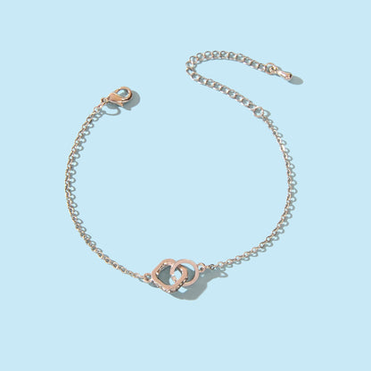 Trendy Jewelry Rhinestone Square Circle Silver Chain Bracelets for Wedding Party - UrbanNest Co