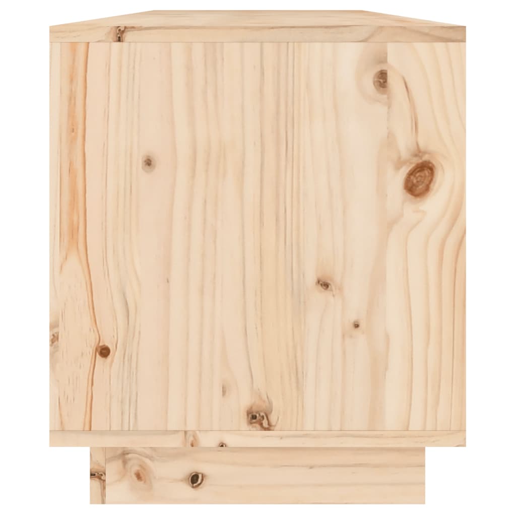 NNEVL TV Cabinet 110.5x34x40 cm Solid Wood Pine - UrbanNest Co