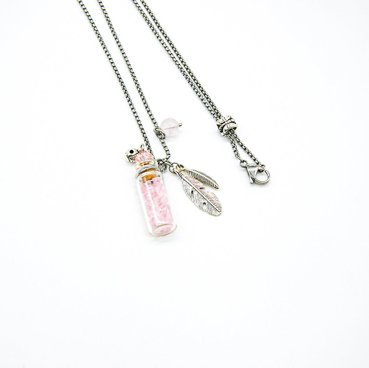 Rose Quartz Diffusing Necklace | Energy & Healing | Diffusing on the go - UrbanNest Co