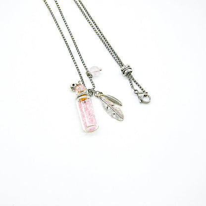 Rose Quartz Diffusing Necklace | Energy & Healing | Diffusing on the go - UrbanNest Co
