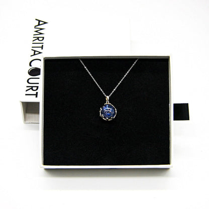Planet Murano Aroma Necklace - Celestial Sapphire | Energy & Healing | Diffuse on the go | Gift for her - UrbanNest Co