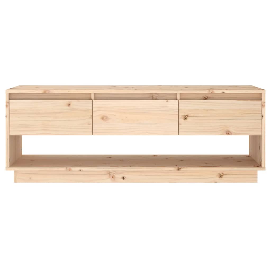 NNEVL TV Cabinet 110.5x34x40 cm Solid Wood Pine - UrbanNest Co