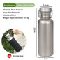 Pure Titanium Water Bottle, Lightweight Single - Wall Wide Mouth for Sports, Camping, Travel - UrbanNest Co