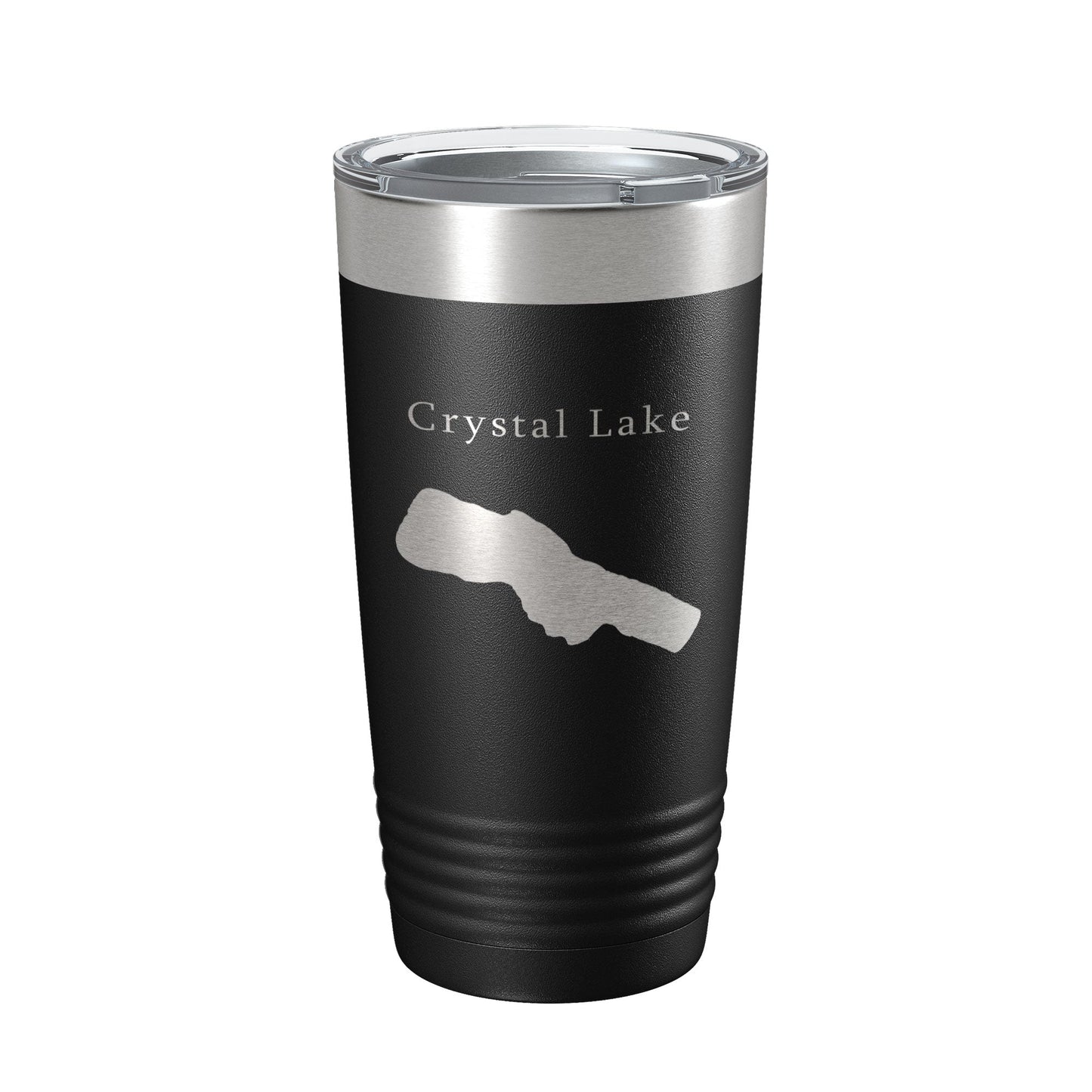 Crystal Lake Map Tumbler Travel Mug Insulated Laser Engraved Coffee Cup Michigan 20 oz - UrbanNest Co
