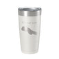 Crystal Lake Map Tumbler Travel Mug Insulated Laser Engraved Coffee Cup Michigan 20 oz - UrbanNest Co