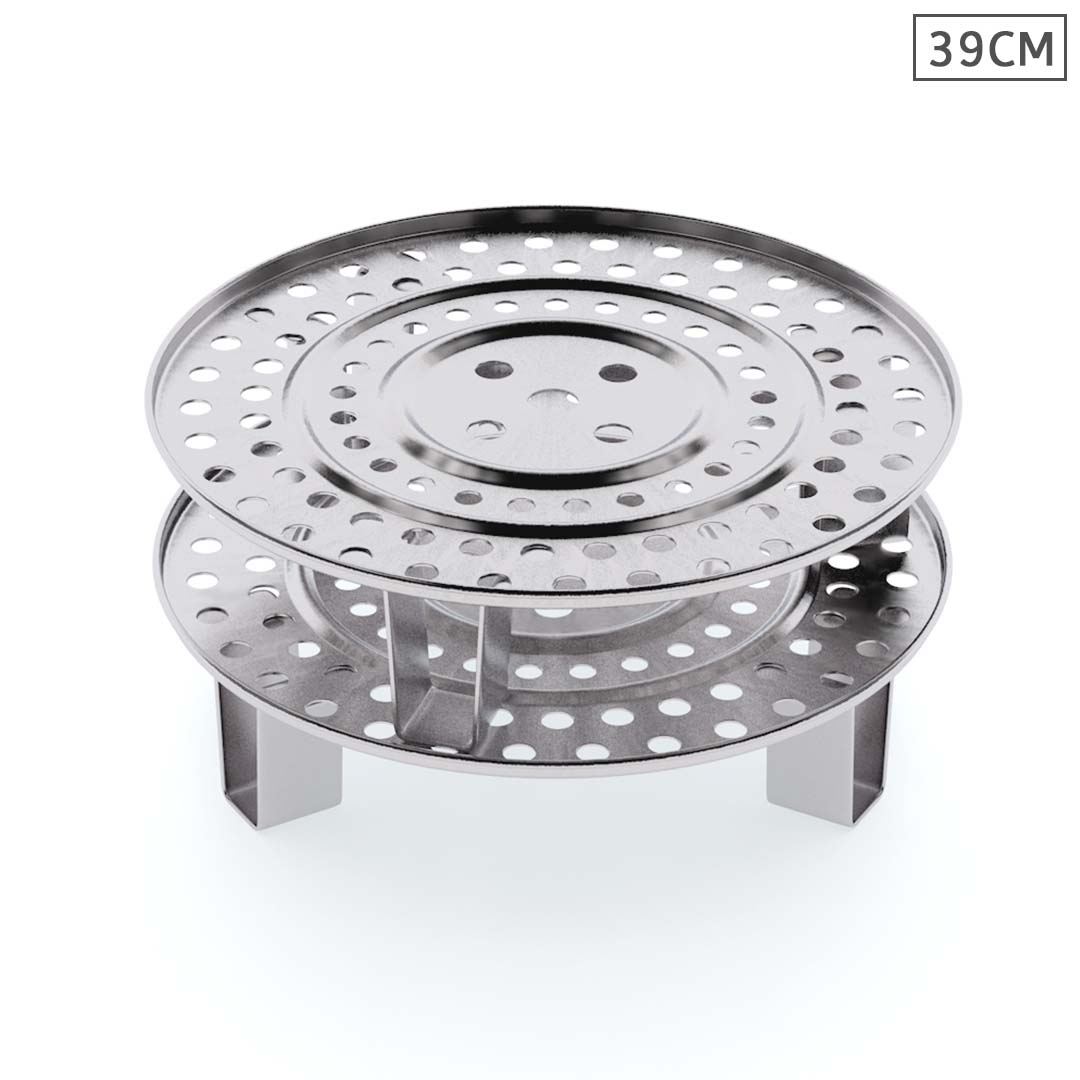SOGA 2X Stainless Steel Steamer Insert Tray 39cm - UrbanNest Co