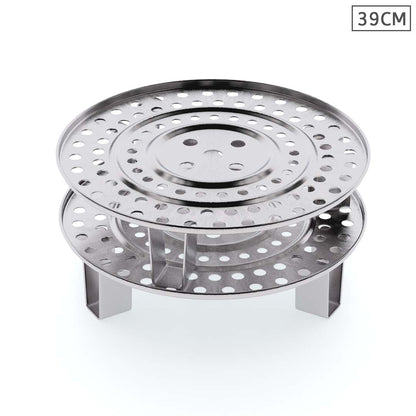 SOGA 2X Stainless Steel Steamer Insert Tray 39cm - UrbanNest Co