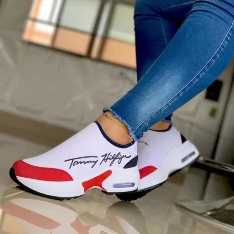 Casual Breathable Wedges Ladies Walking Sneakers Flat Women Shoes - UrbanNest Co