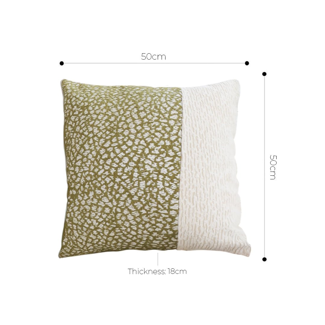 SOGA 2X 50cm Modern Two - Tone Textured Block Design Throw Pillow - UrbanNest Co