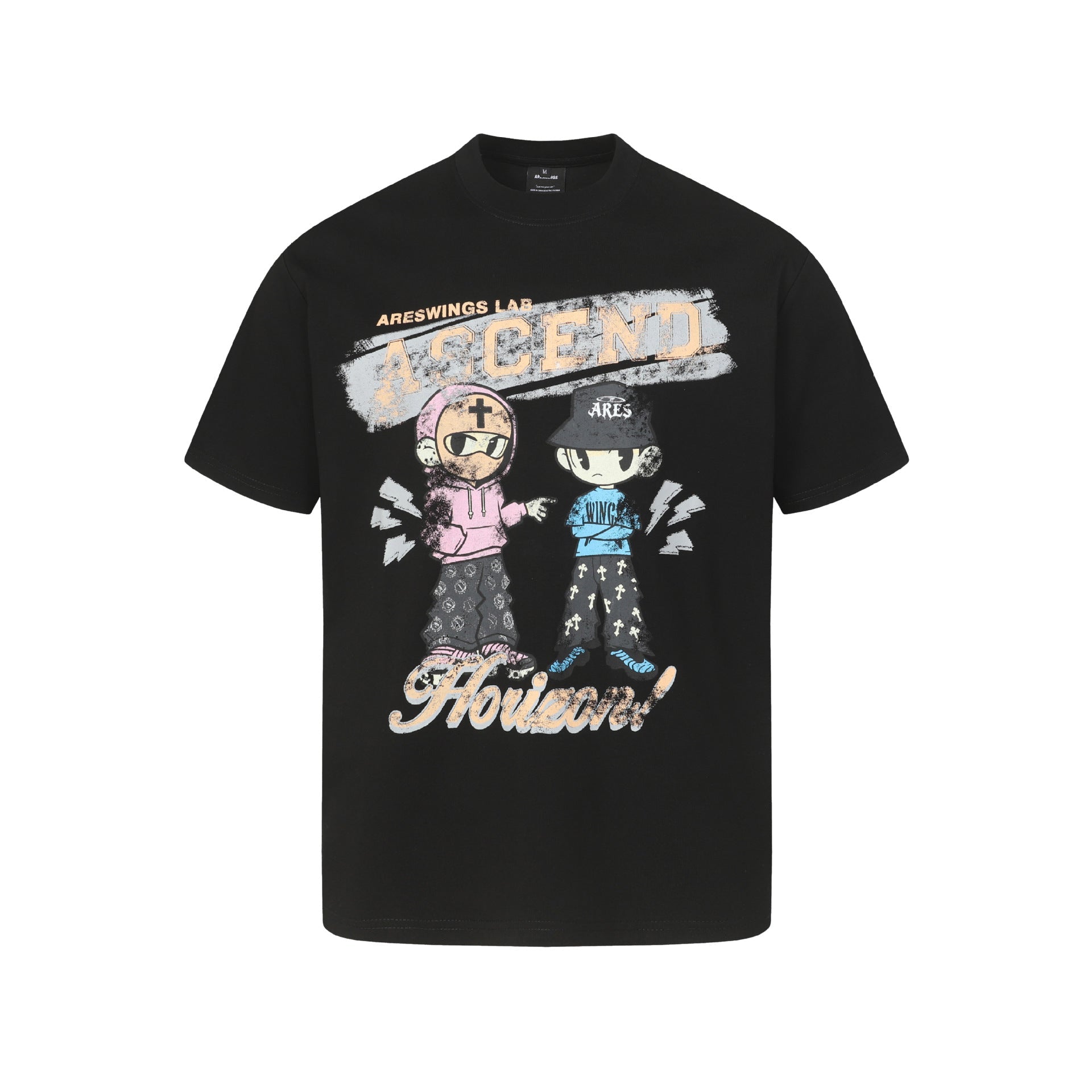 Cartoon Print Short Sleeve T-Shirt Unisex Quick - Dry Cool - Feeeling Top - UrbanNest Co