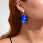 1pair Elegant Flower Petal Dangle Earrings for Women Daily Dating Party Jewelry - UrbanNest Co
