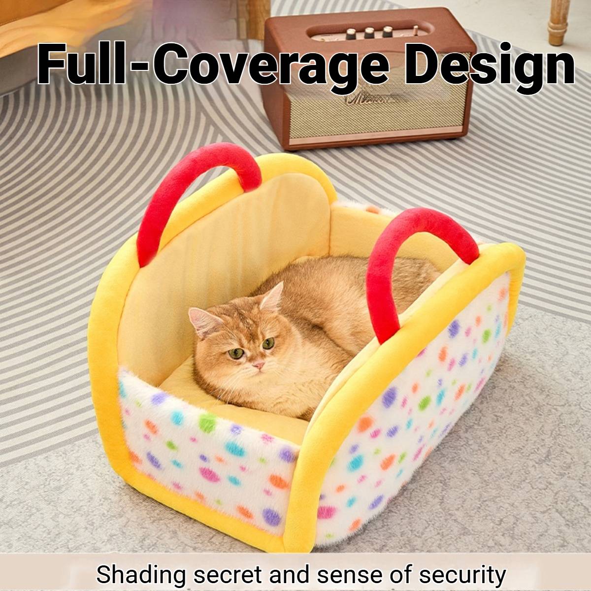 Handheld Universal Semi Enclosed Portable Pet Nest Cozy Den Travel Outdoor Use - UrbanNest Co