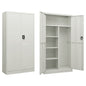 NNEVL Locker Cabinet Light Grey 90x40x180 cm Steel - UrbanNest Co