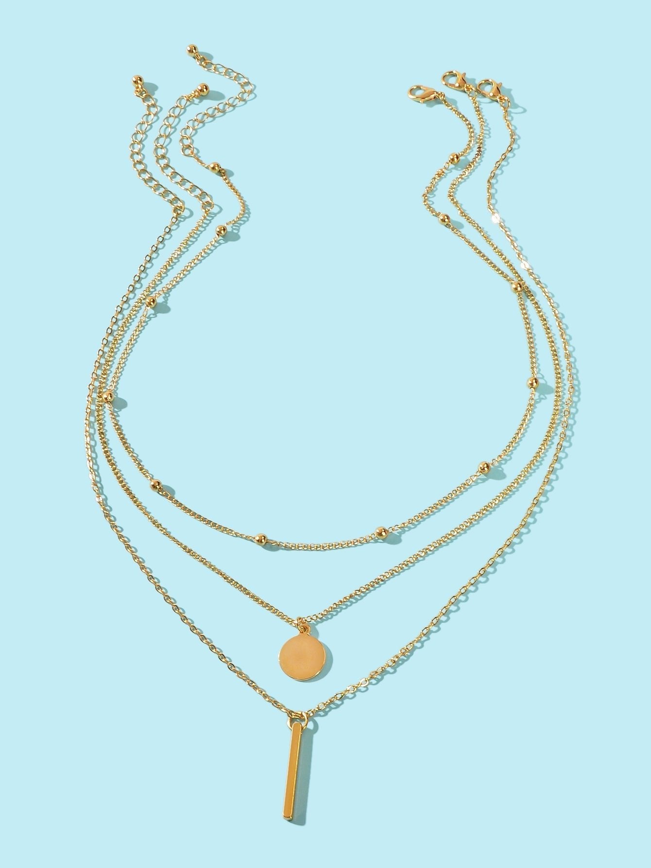 Stunning Multi - Layered Chain Link Necklace Trendy Statement Jewellery for Women - UrbanNest Co