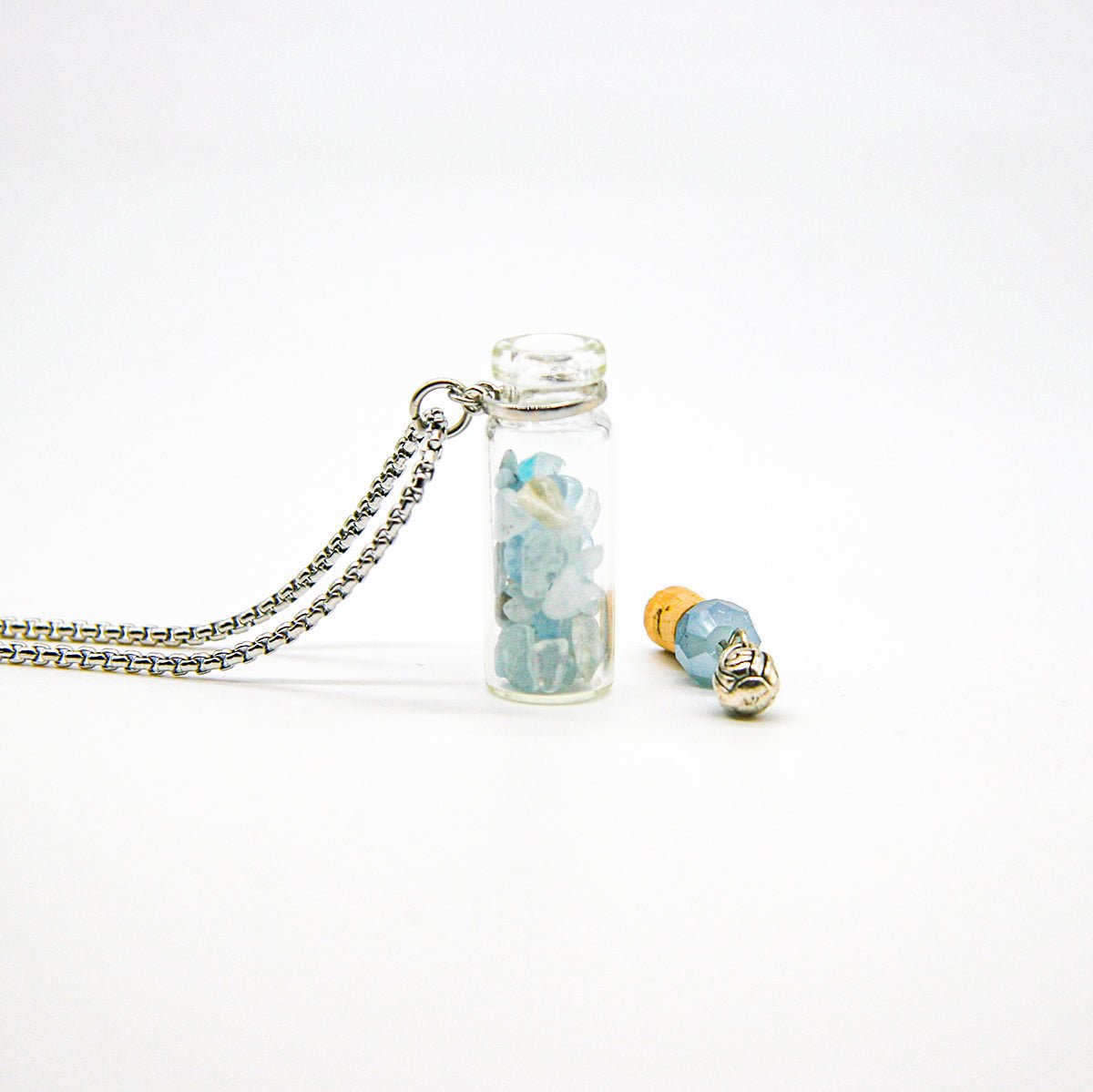 Aquamarine Diffusing Necklace | Energy & Healing | Diffusing on the go - UrbanNest Co