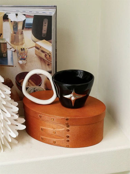 Handmade Ceramic Star Coffee Mug, Eclectic Tea Espresso Cup - UrbanNest Co