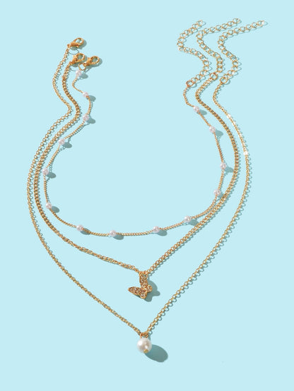 Stunning Multi - Layered Chain Link Necklace Trendy Statement Jewellery for Women - UrbanNest Co