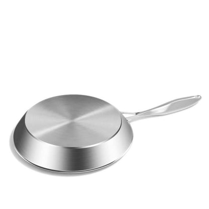 SOGA Stainless Steel Fry Pan 24cm 28cm Frying Pan Top Grade Induction Cooking - UrbanNest Co
